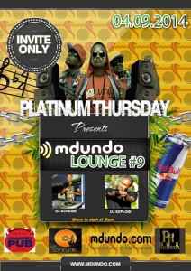 Mdundo Lounge 4th Sept 2014