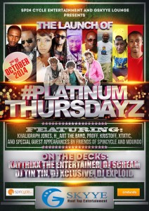 PlatinumThursdayz launch 2nd Oct 2014