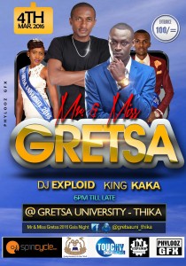 Mr & Miss Gretsa University ( DJ Exploid )