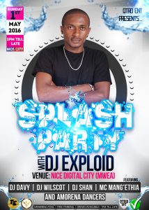 SPLASH PARTY MAY 2ND ( DJ EXPLOID )